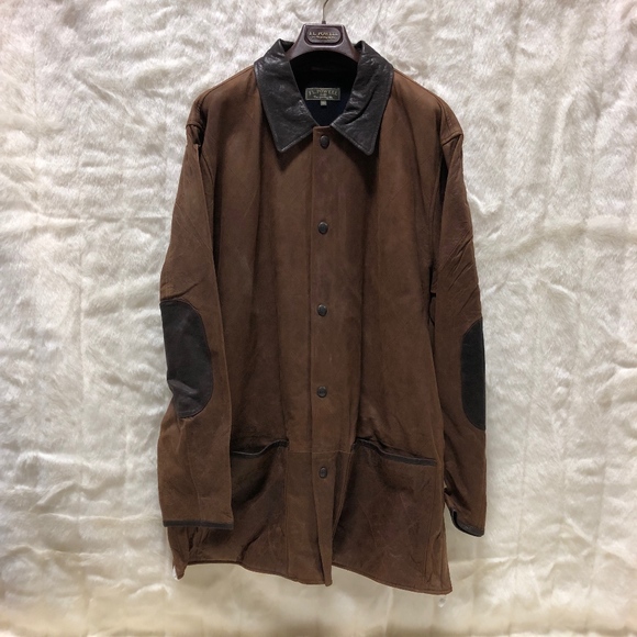 J.L. Powell Jackets & Coats Mens Xl Jl Powell Brown Leather Jacket